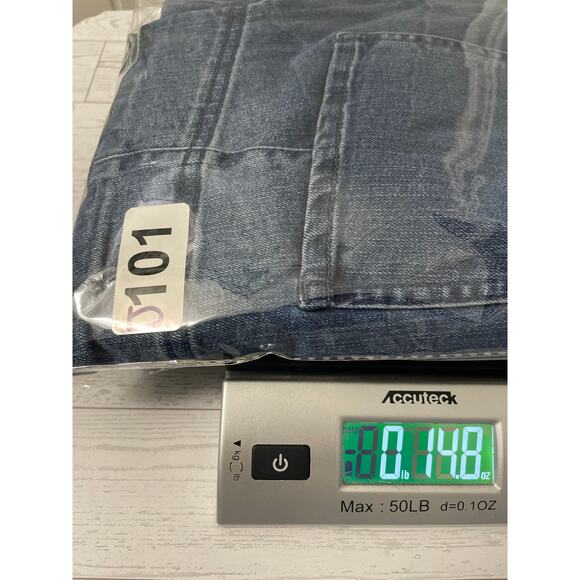 Poured in Blue Womans Denim Jeans Size 10 - Picture 8 of 8